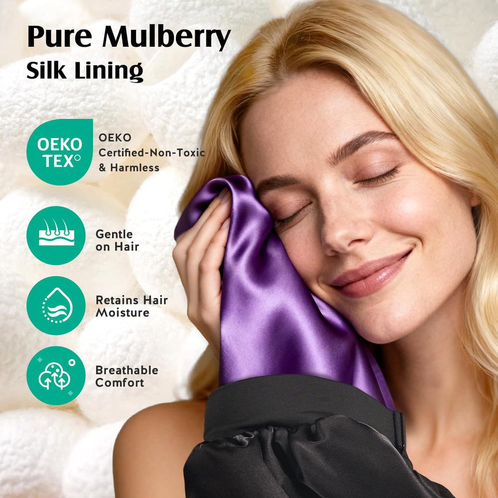 YFONG silk lining bonnet inner surface close-up highlights premium interior quality.