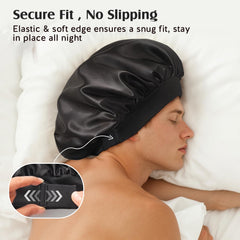 YFONG wide elastic band view demonstrates comfortable, slip-free sleep performance.