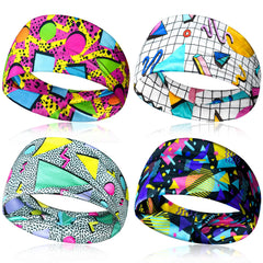Bandeau neon yfstyle 80s-90s pour fête, couleur vive et style rétro.