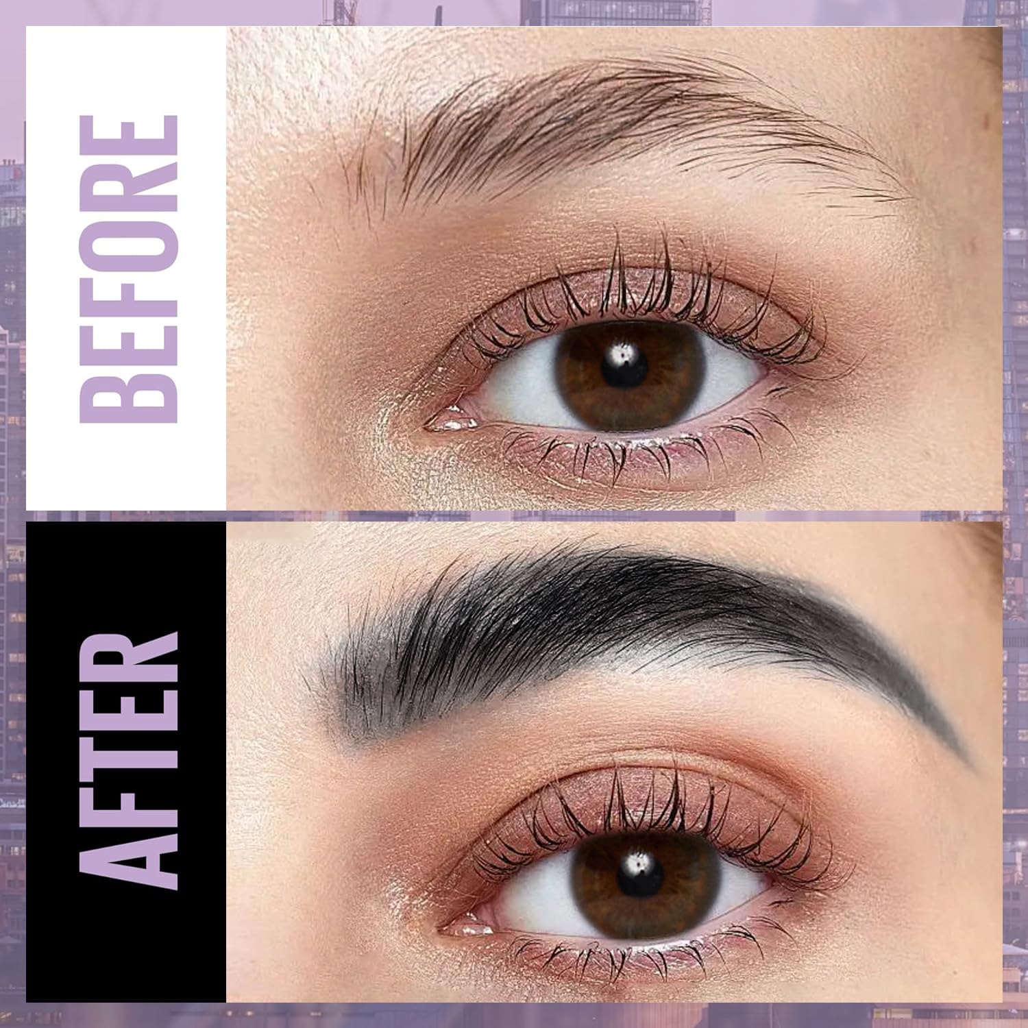 YFulfill crayon sourcils gris, application précise et maîtrisée
