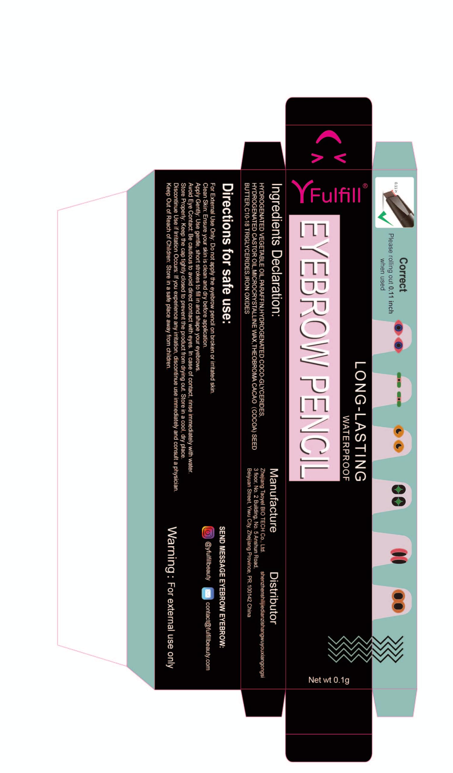 Rasoir inclus pour affiner la forme des sourcils