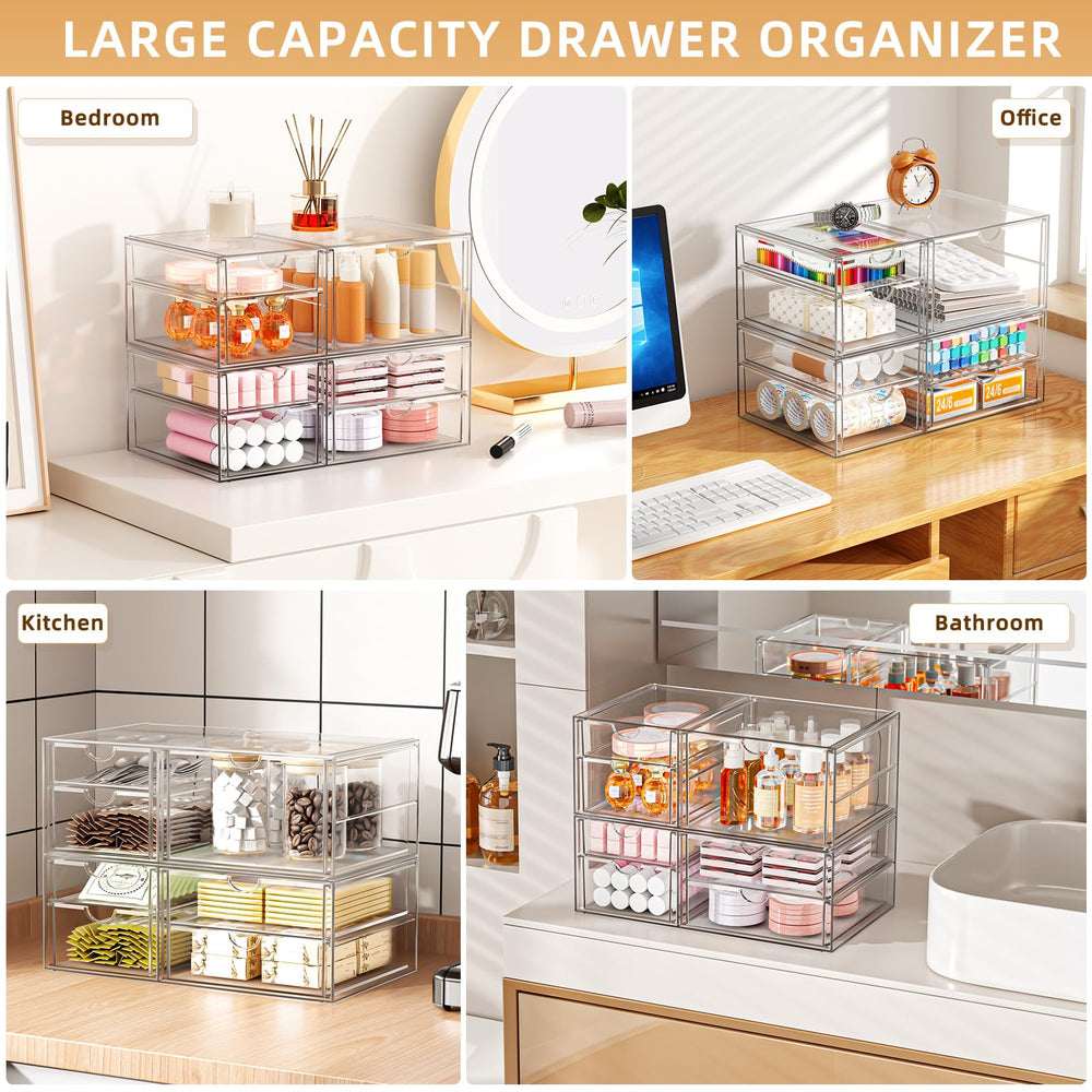 YFXCVSL Rangement sous-lavabo en acrylique, organisation pratique