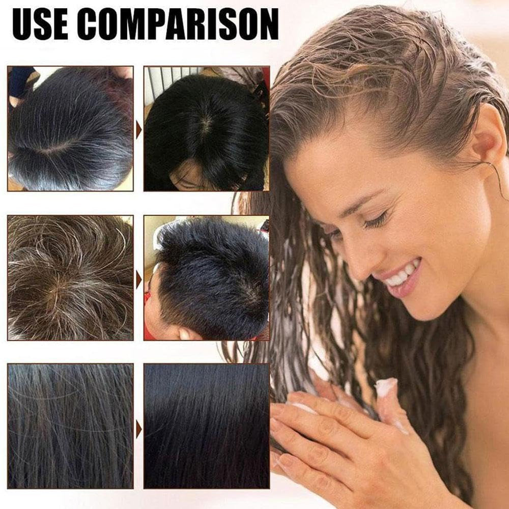 La couverture des cheveux gris est facilitée par cette formule douce de YG LianKai.