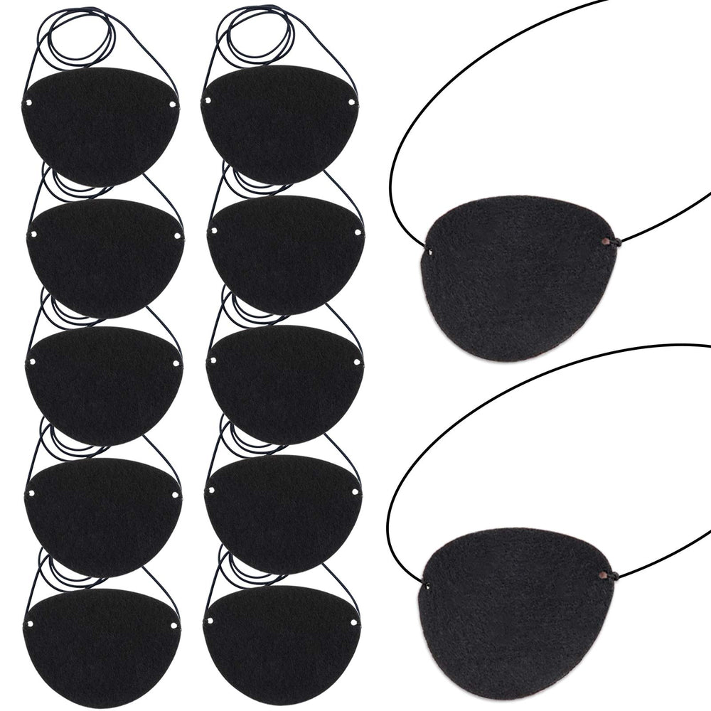 Ensemble de patchs YGDZ cache-œil, lot de 12 patchs en feutre doux.