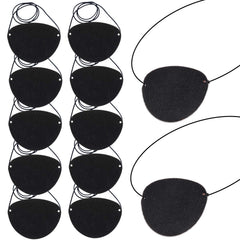 Ensemble de patchs YGDZ cache-œil, lot de 12 patchs en feutre doux.