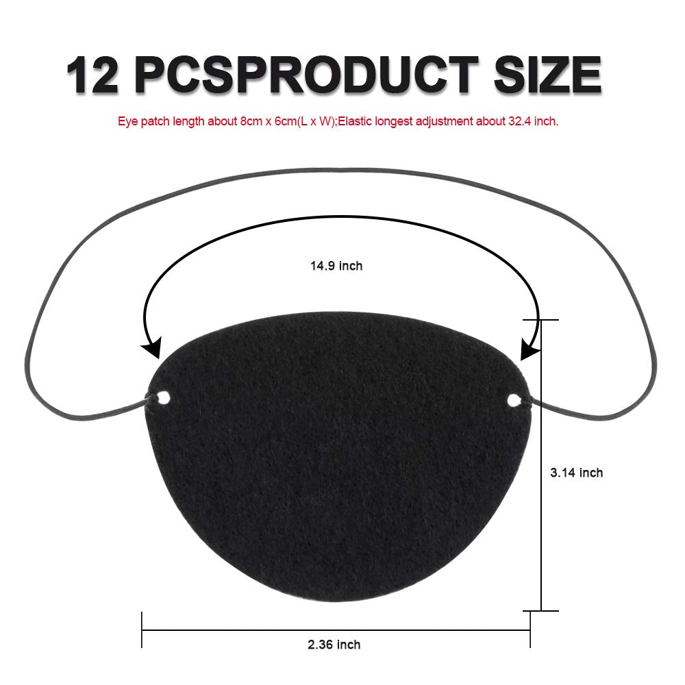 Cache-œil noir double-face YGDZ, esthétique neutre pour hommes et femmes.