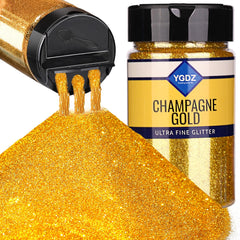 YGDZ paillettes dorées fines dans le pot pour résine et bricolage.