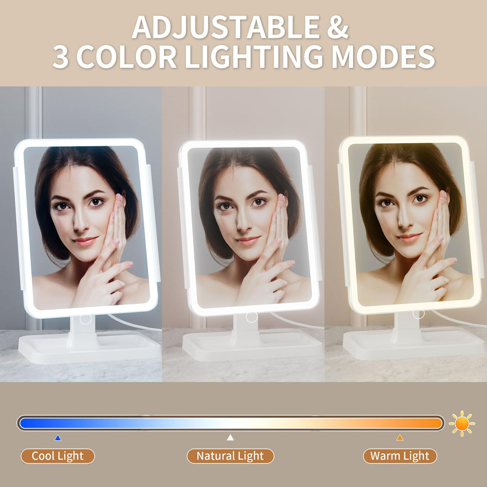 Miroir YGGPOQO avec grossissement 3X et 10X détachable pour les retouches fines