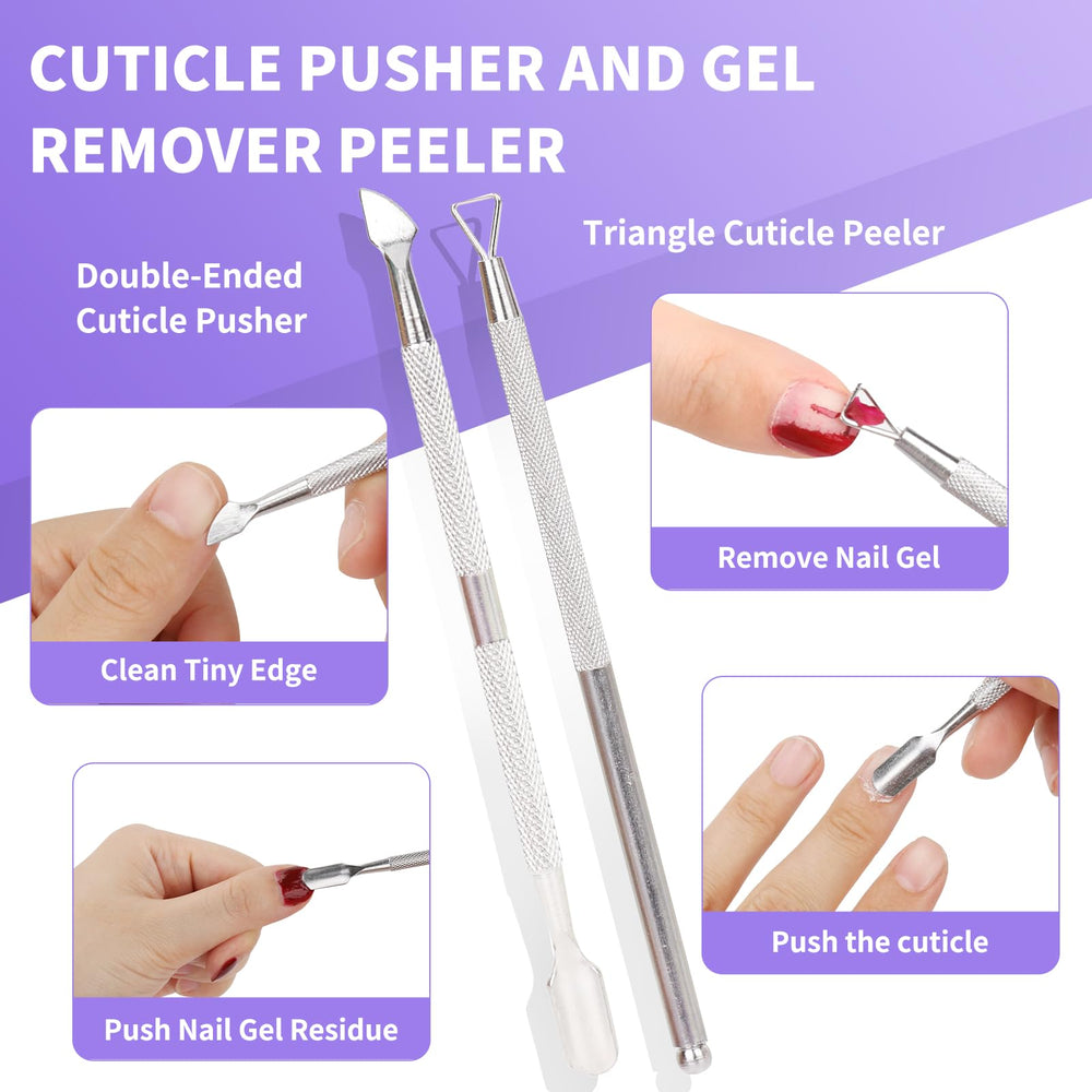 YGQQOY pousse-cuticule pratique pour repousser et préparer les ongles.