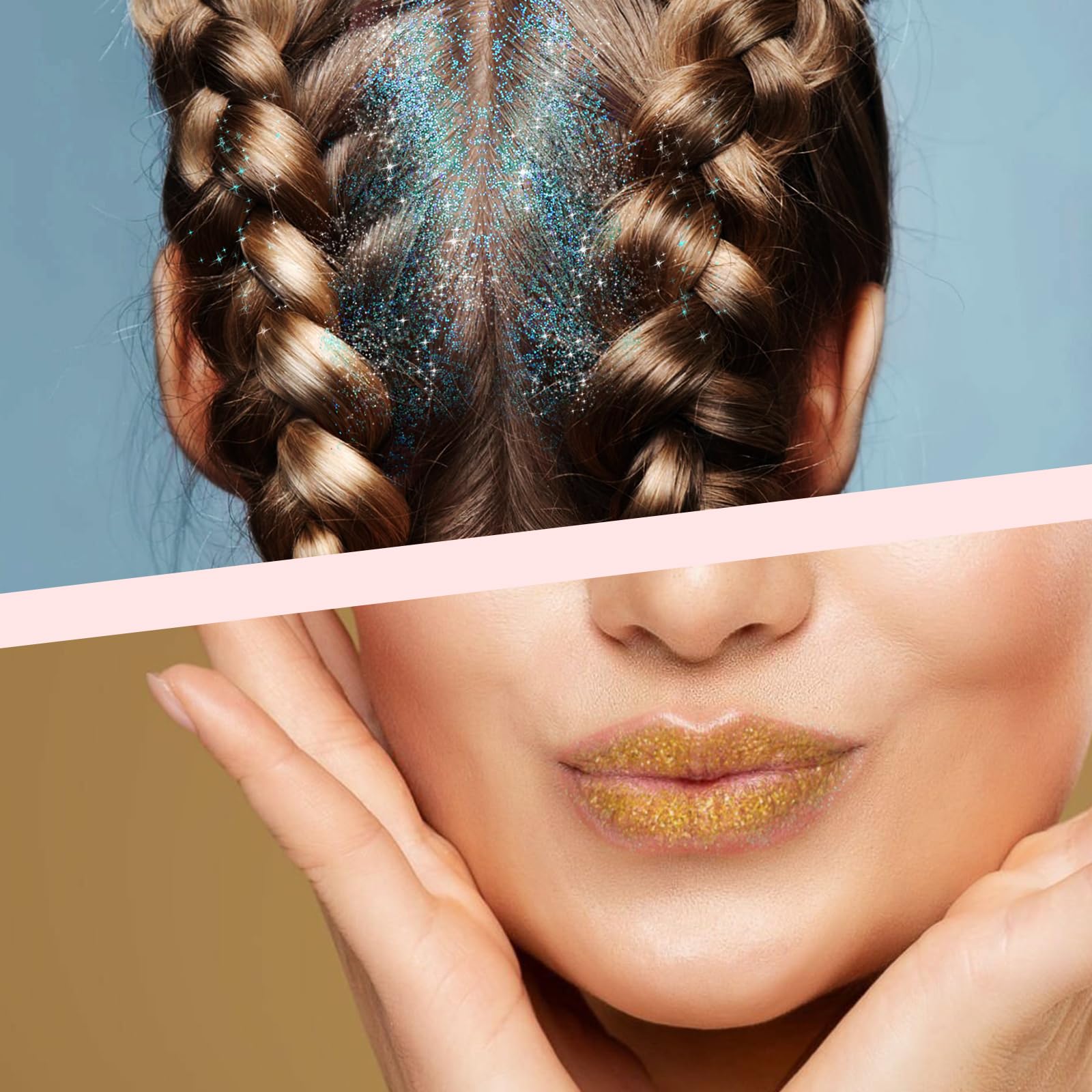 YGQQOY gel paillettes visage et corps pour retouche rapide