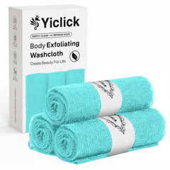 Gant exfoliant Yiclick ensemble de 3 pièces pour le nettoyage.