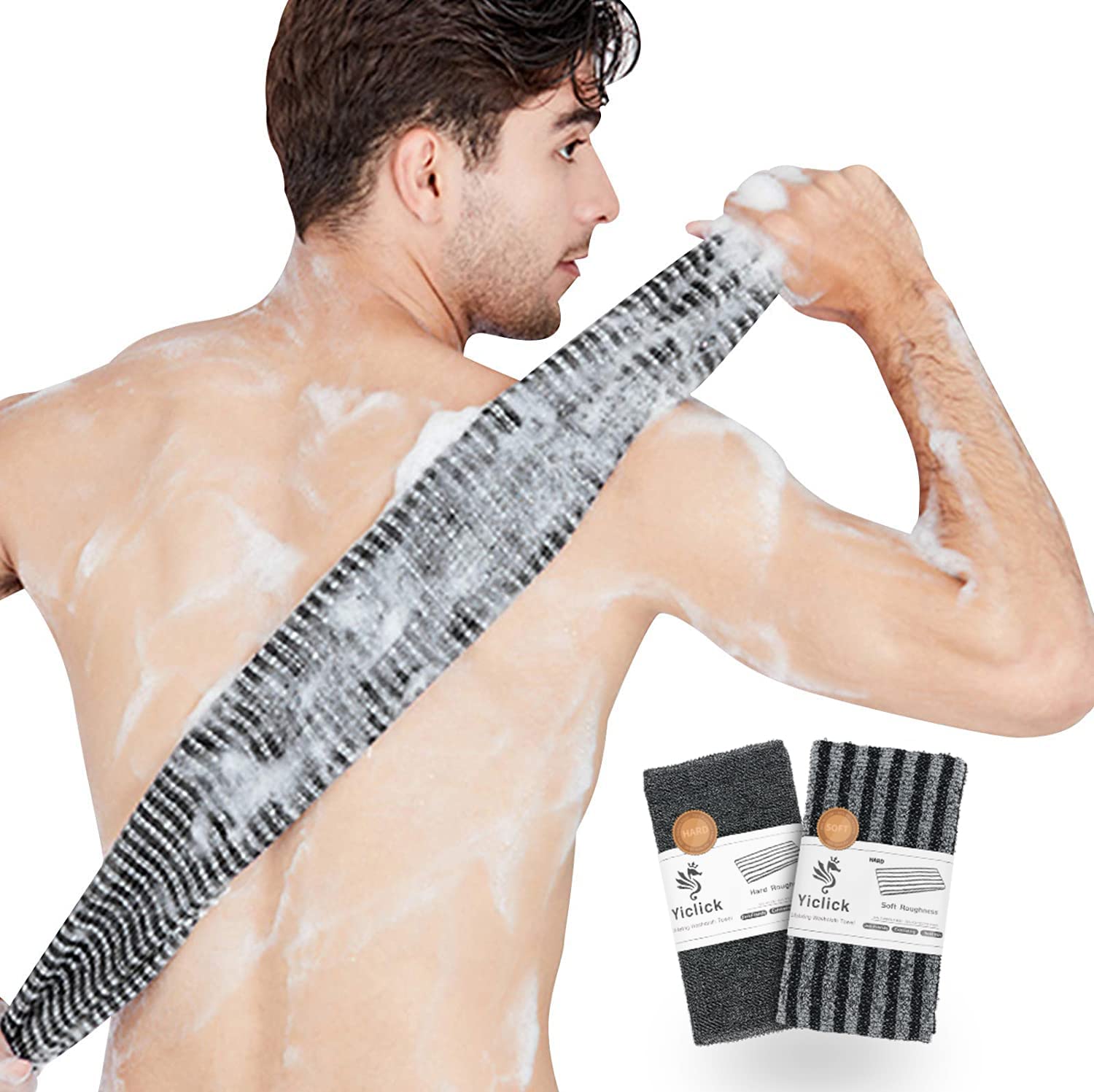 Gant Yiclick exfoliant corps noir pour exfolier en profondeur