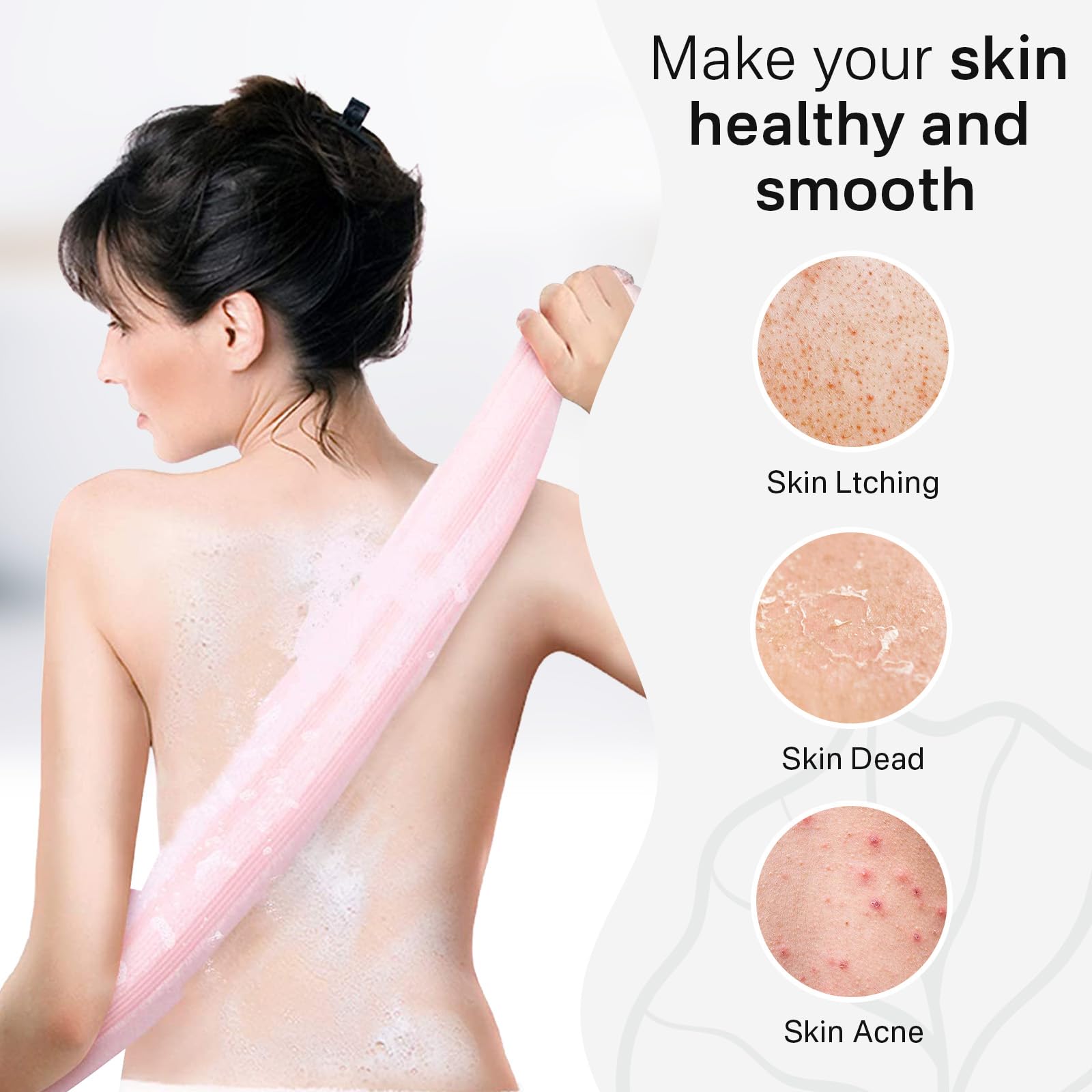 Gant exfoliant Yiclick – texture texturée pour exfolier en douceur.