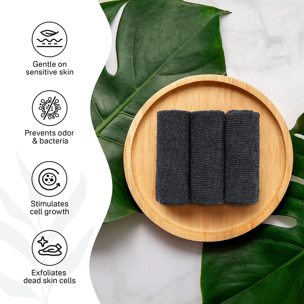  Ensemble Yiclick de trois lavettes exfoliantes pour toute la famille.