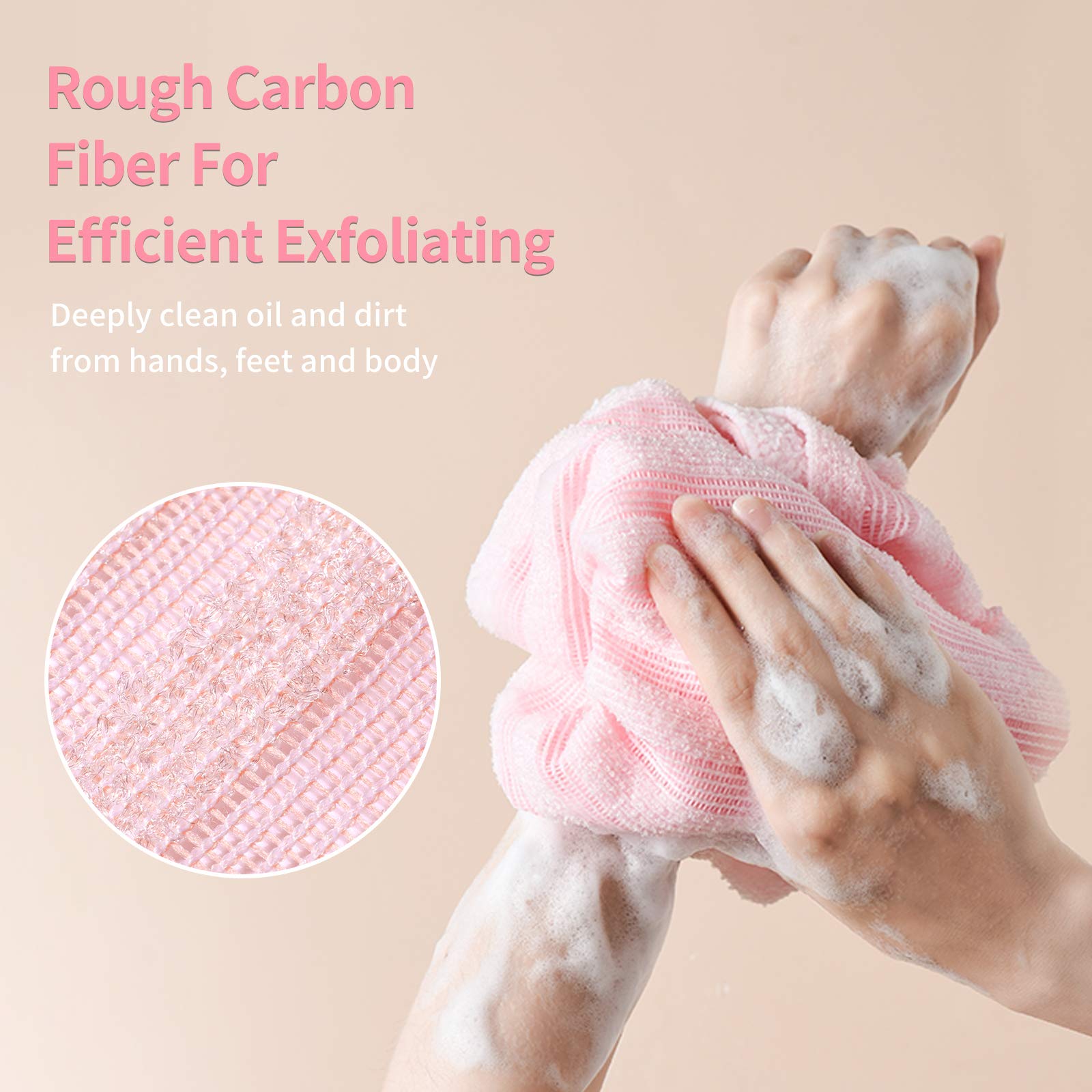 Surface carbone frottée Yiclick pour exfoliation efficace