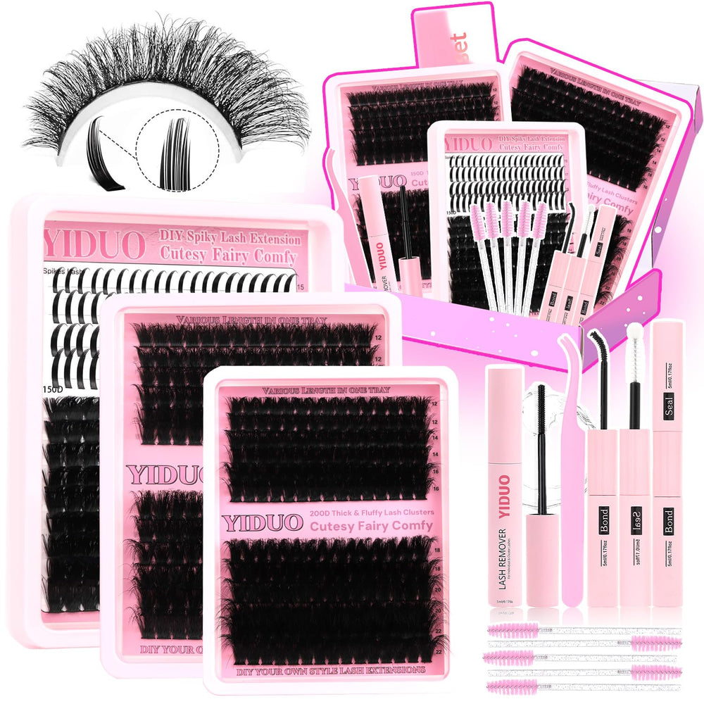 YIDUO 575pcs clusters kit offers multiple styles for daily looks