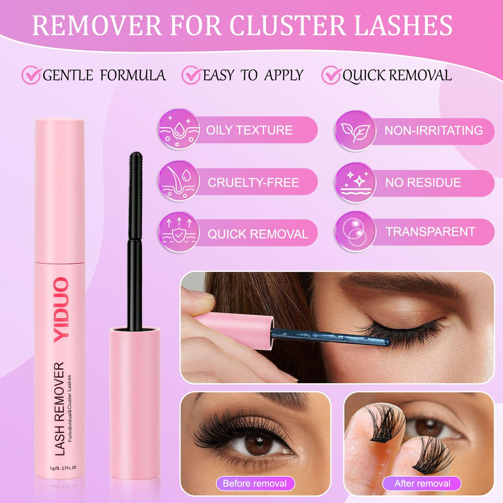 YIDUO clusters cils aperçu yeux: exemple de look élégant