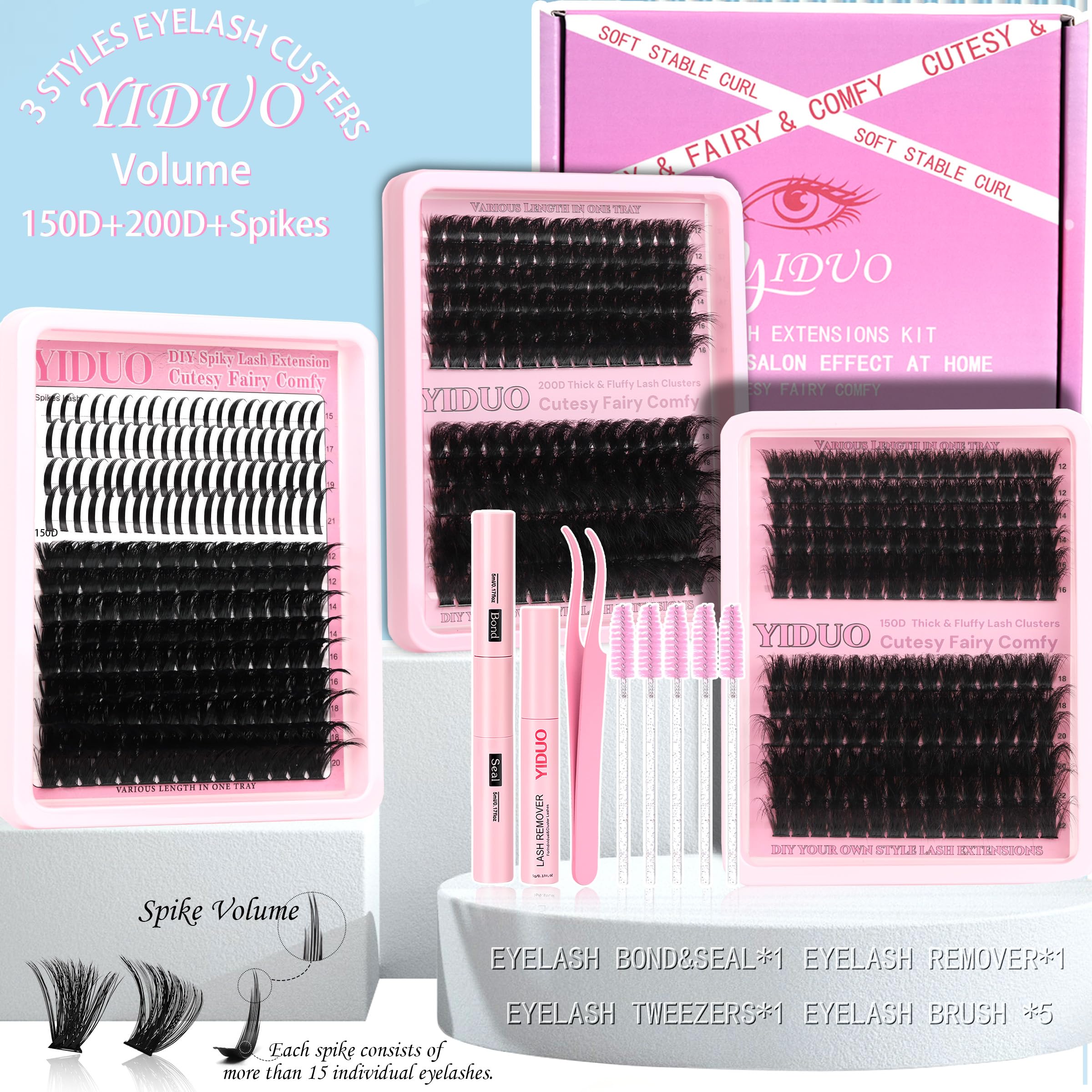 YIDUO home lash extension kit for at-home use