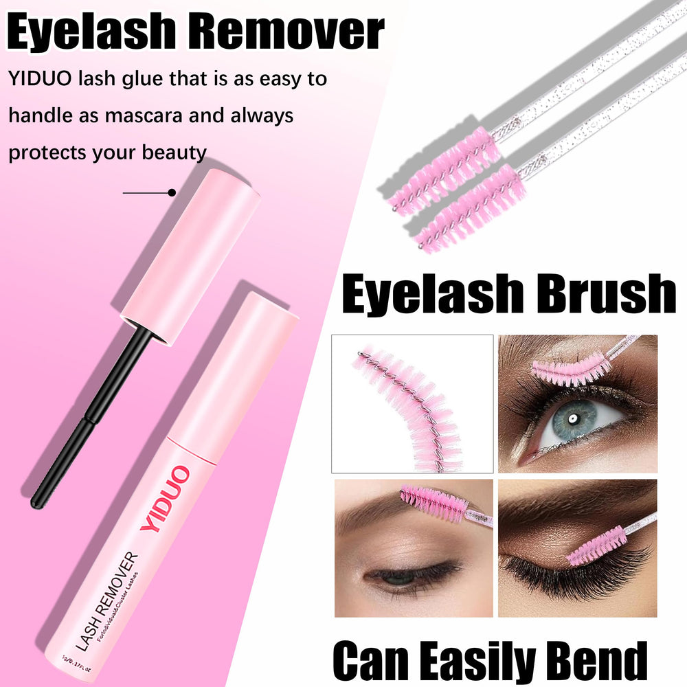 Kit complet YIDUO pour extensions cils à domicile, facile à utiliser.
