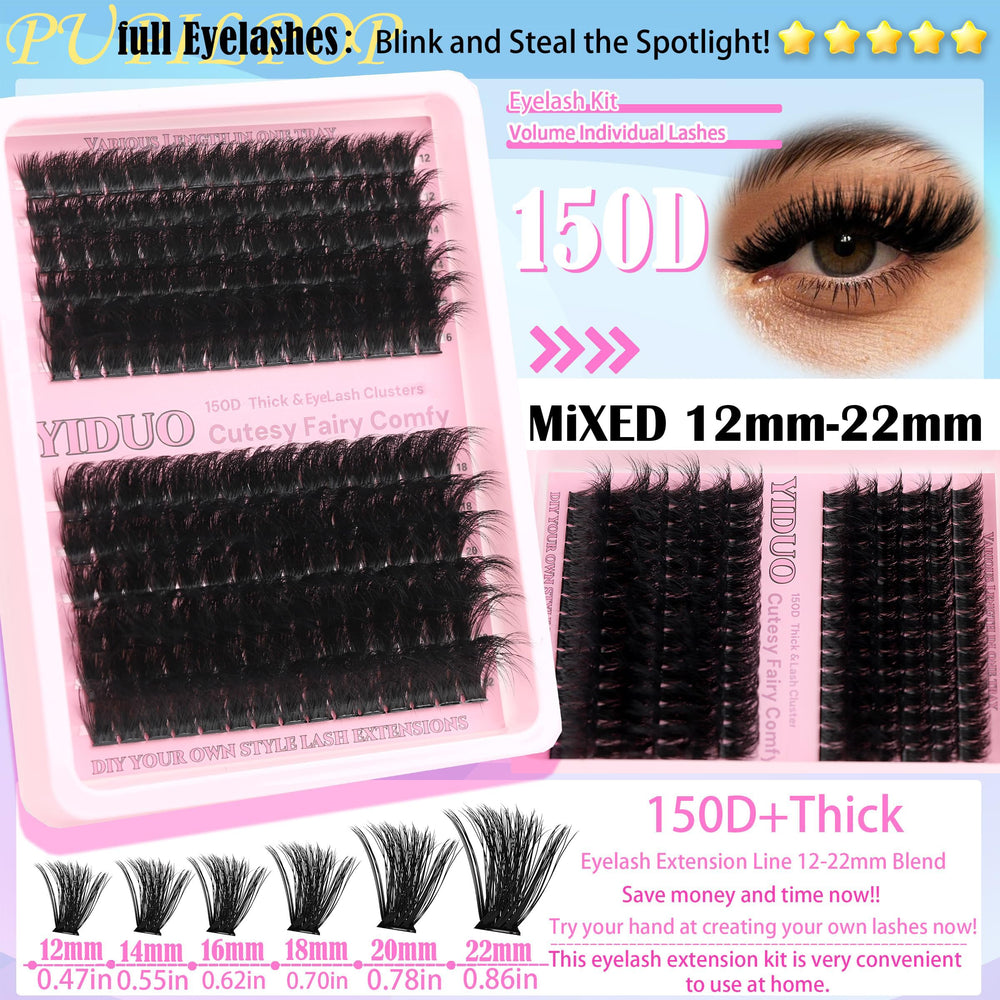 YIDUO lash brush set for grooming and shaping