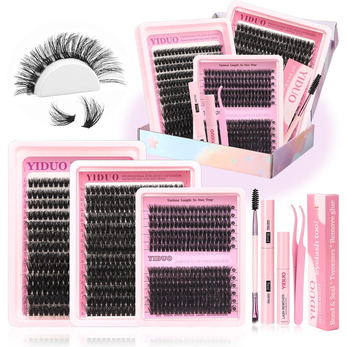 Clustères YIDUO ensemble 760 pièces pour varier votre apparence