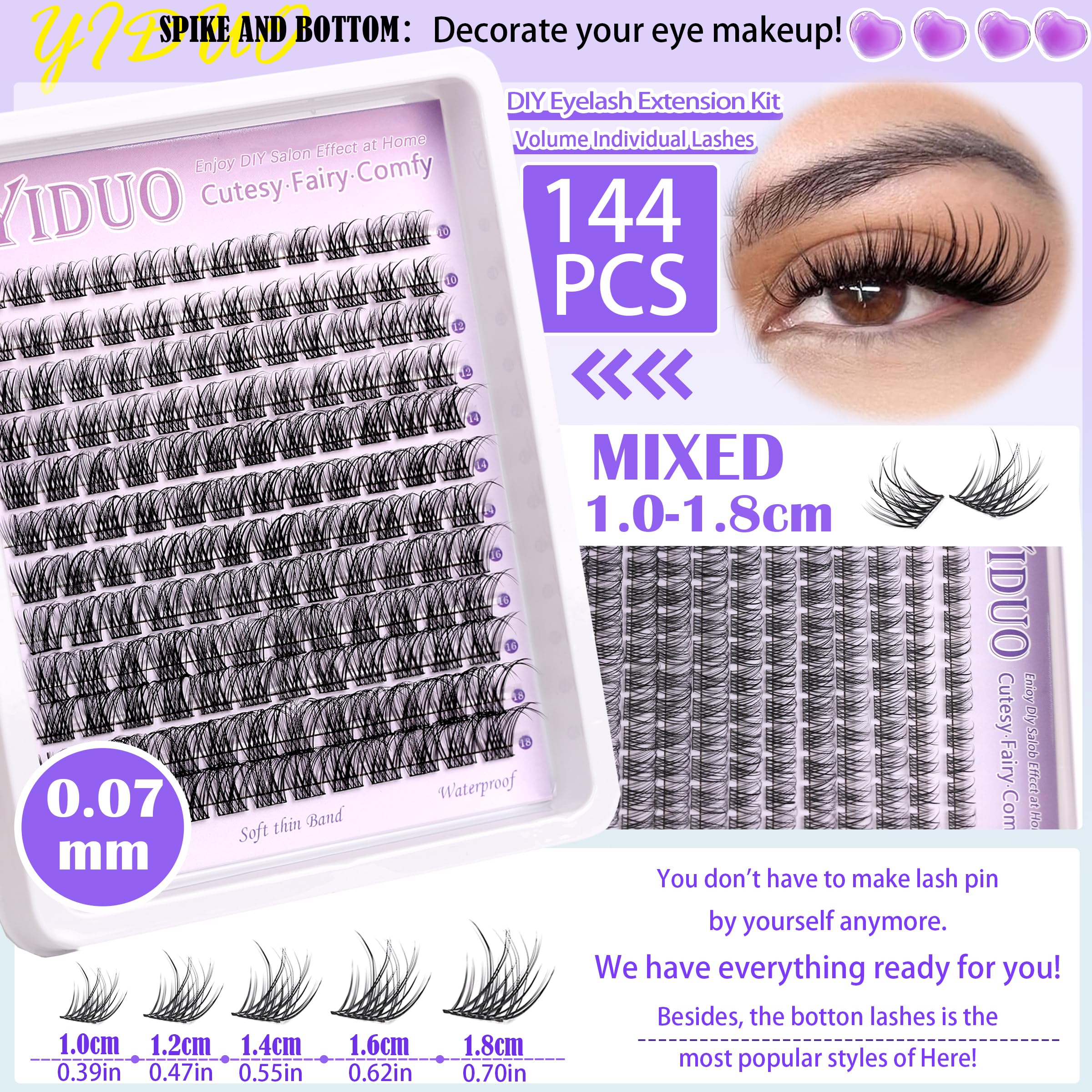 YIDUO lash remover makes cleanup quick and gentle