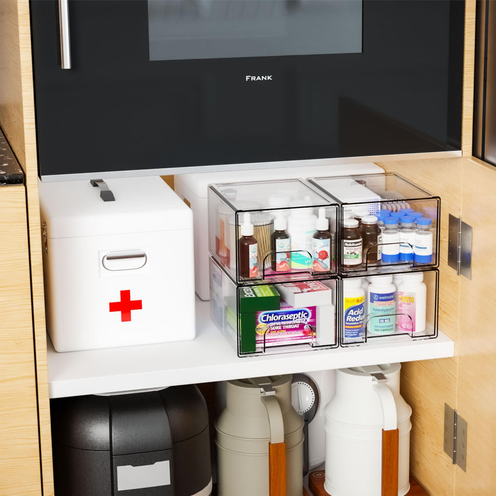 Yieach rangement en acrylique empilable, optimisation d'espace.