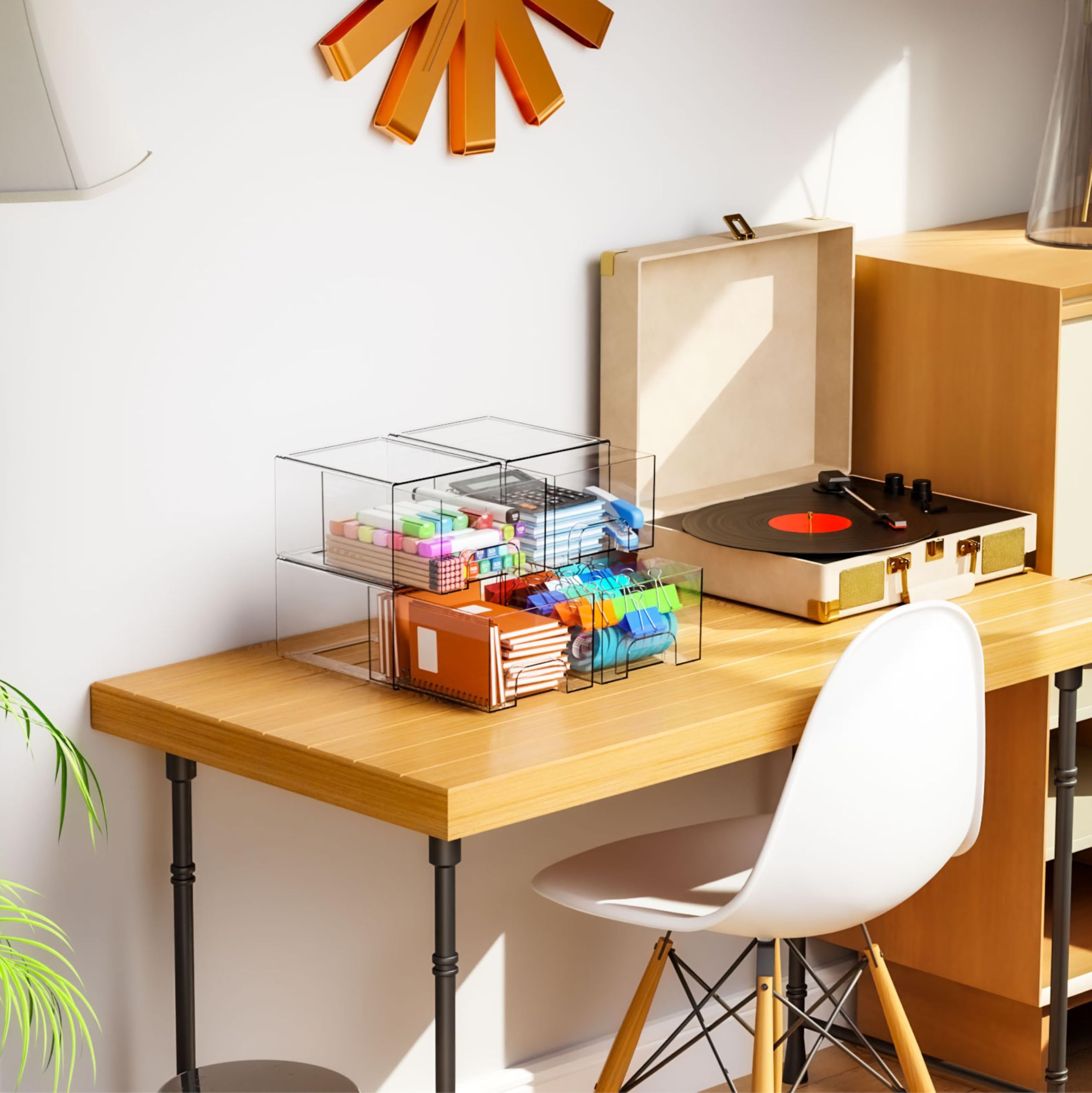 Yieach tiroirs transparents polyvalents, solution pratique pour studios et appartements.