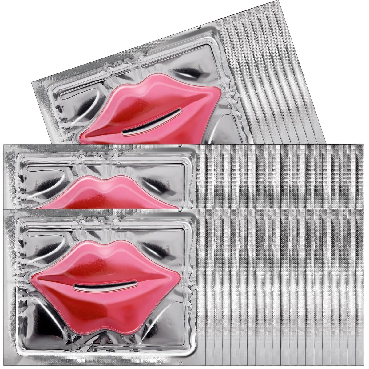 Ensemble de 60 masques lèvres Yihurlm, pratique et portable.