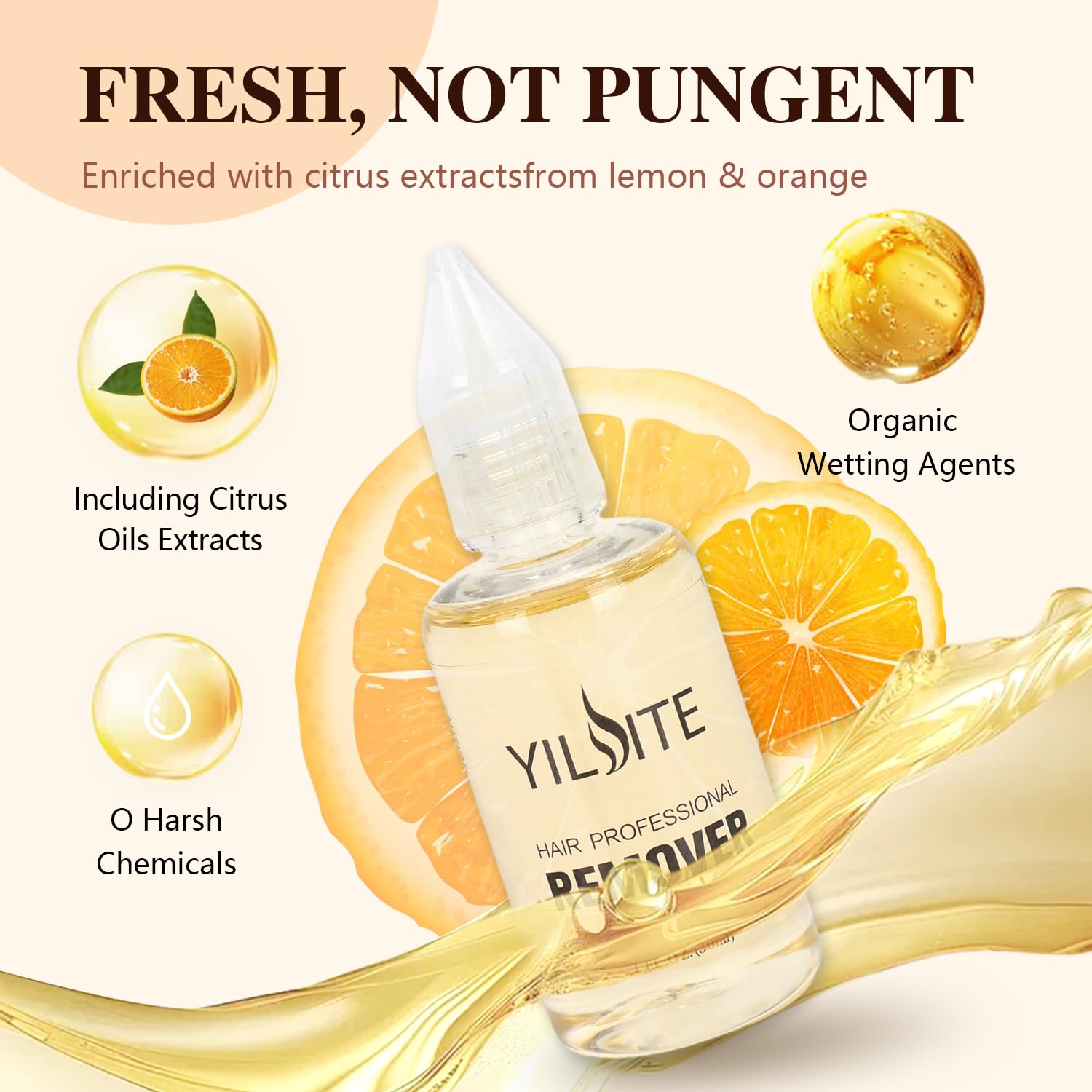 YILITE: dissolvant adhésifs cheveux – élimine les résidus en douceur.