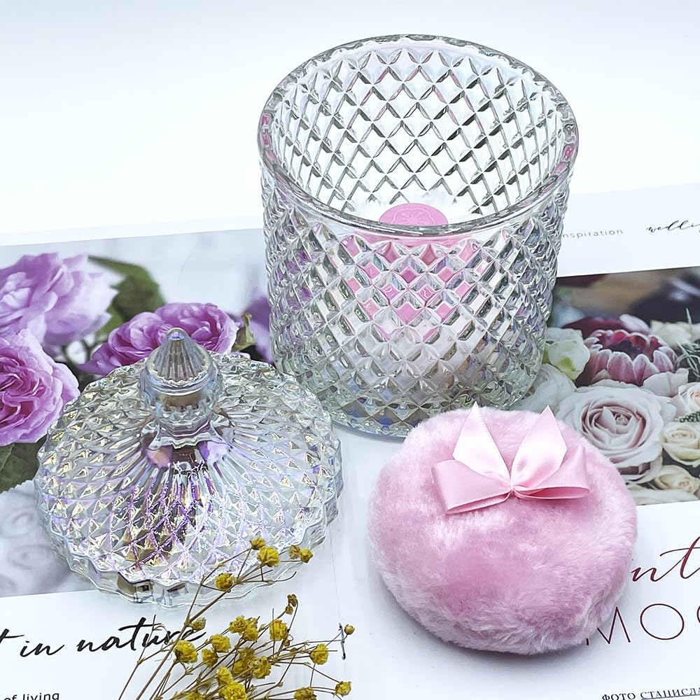 Ensemble YILUSHENGHUA bocal et mouffles pour routine beauté organisée.
