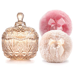 YILUSHENGHUA poudre-verre ambre, rangement élégant et pratique.