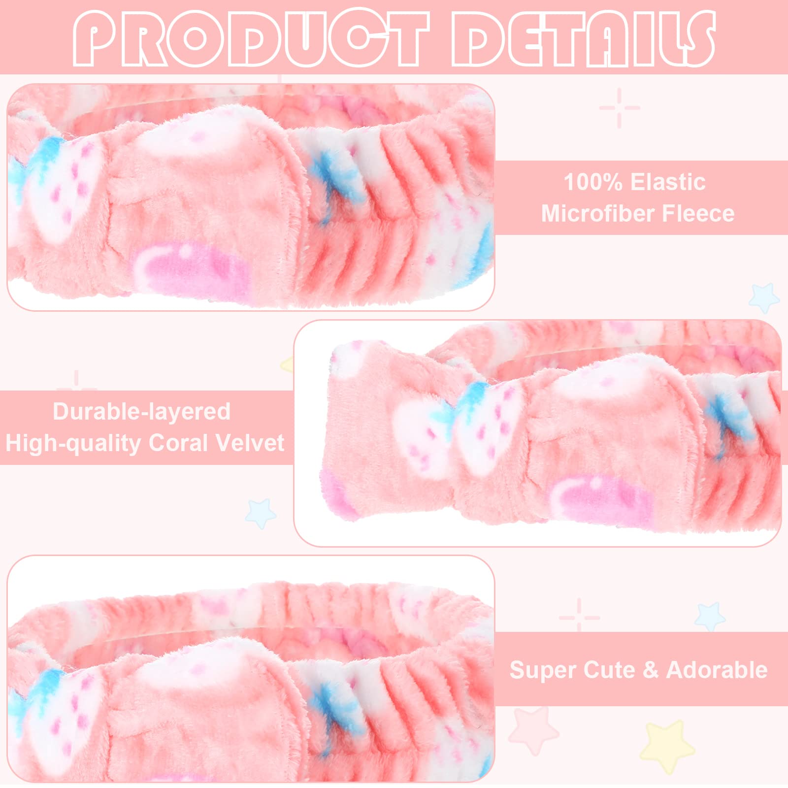 Bandeau Yinder imprimé pois, pratique et adorable pour les routines beauté.