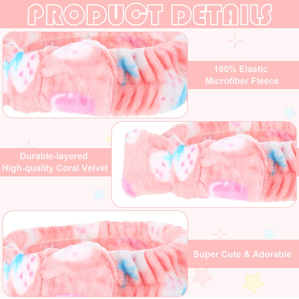 Bandeau Yinder imprimé pois, pratique et adorable pour les routines beauté.