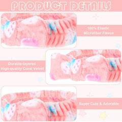 Bandeau Yinder imprimé pois, pratique et adorable pour les routines beauté.