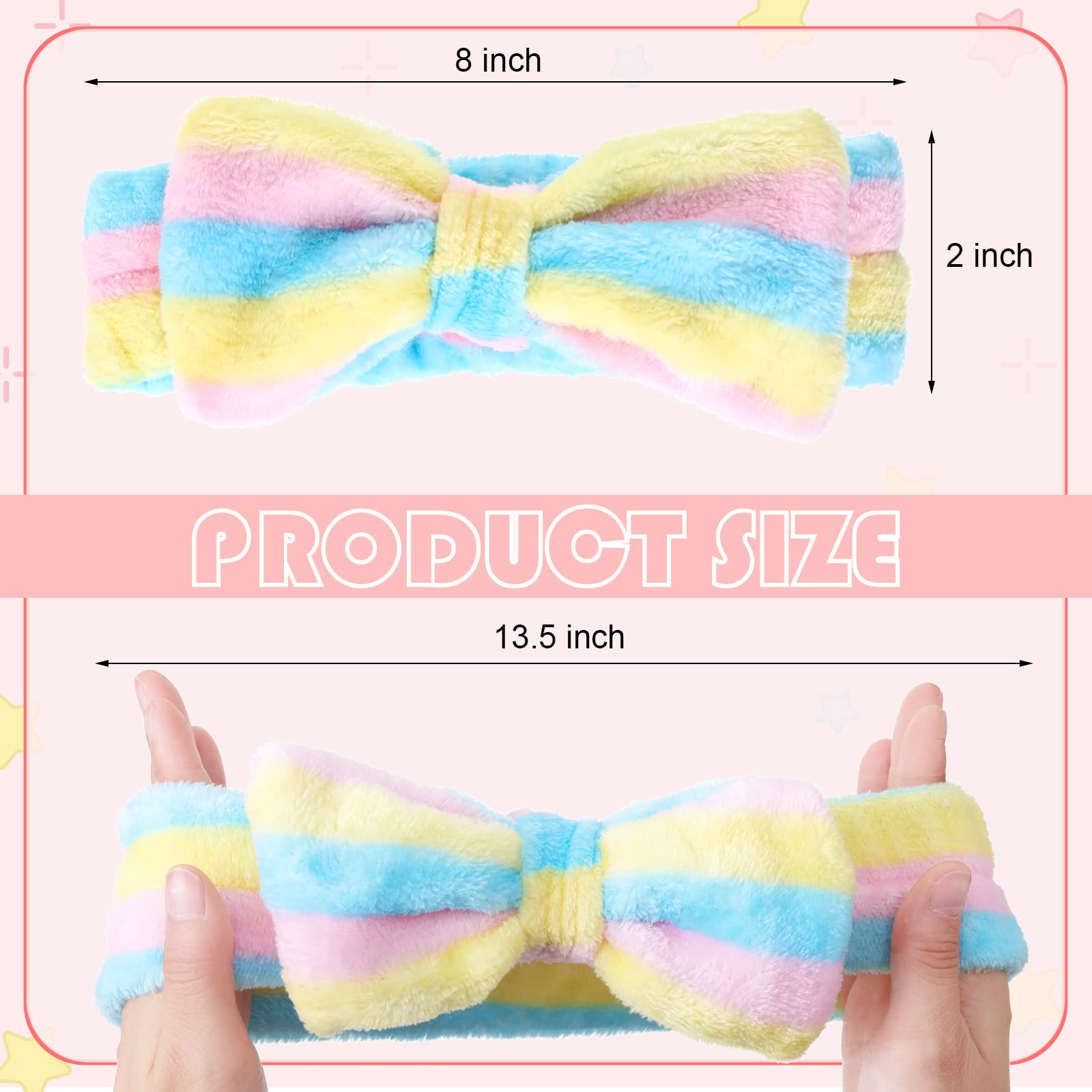 Bandeau Yinder rayures, maintien des cheveux hors du visage.