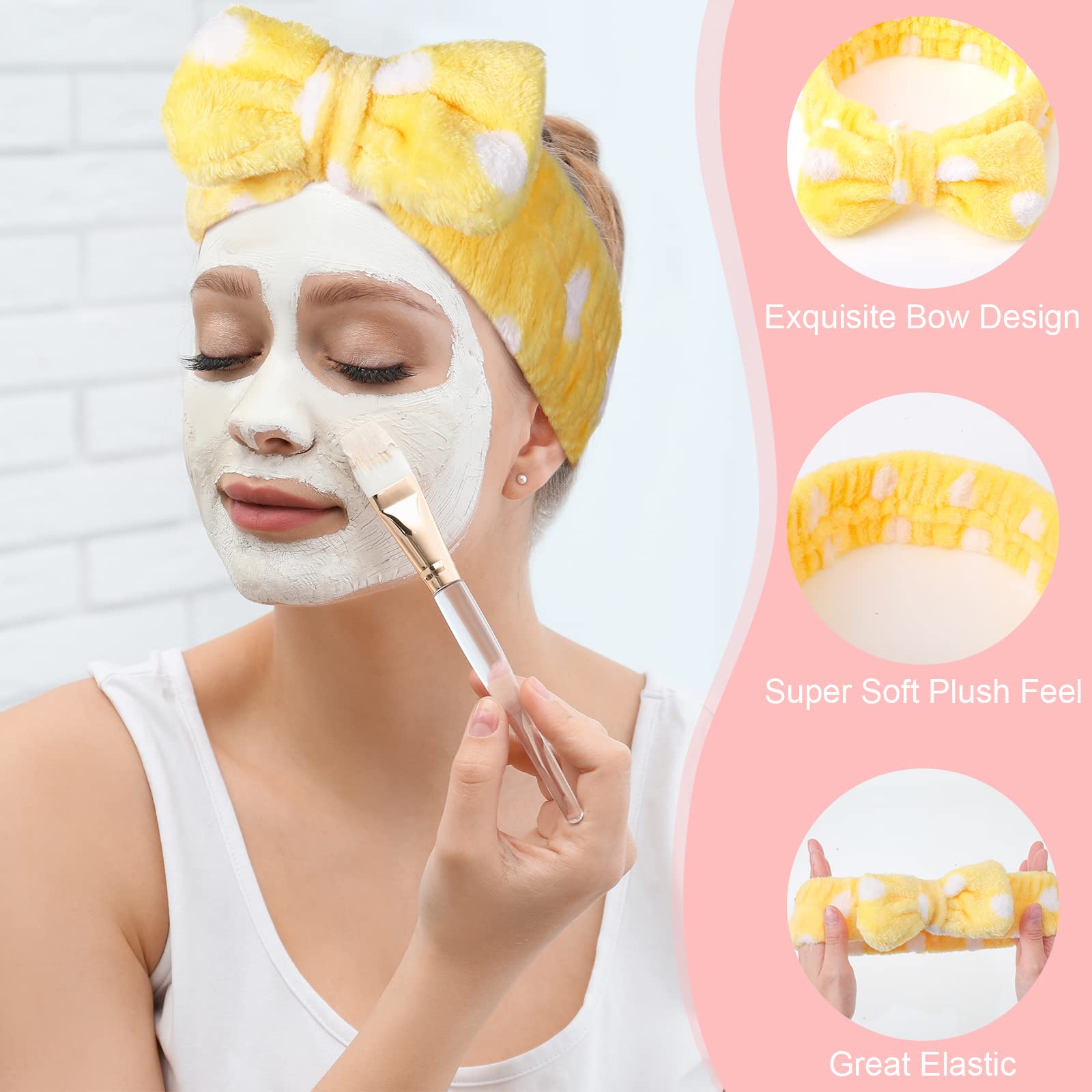Bandeau Yinder pour le soin du visage, lavable et réutilisable.