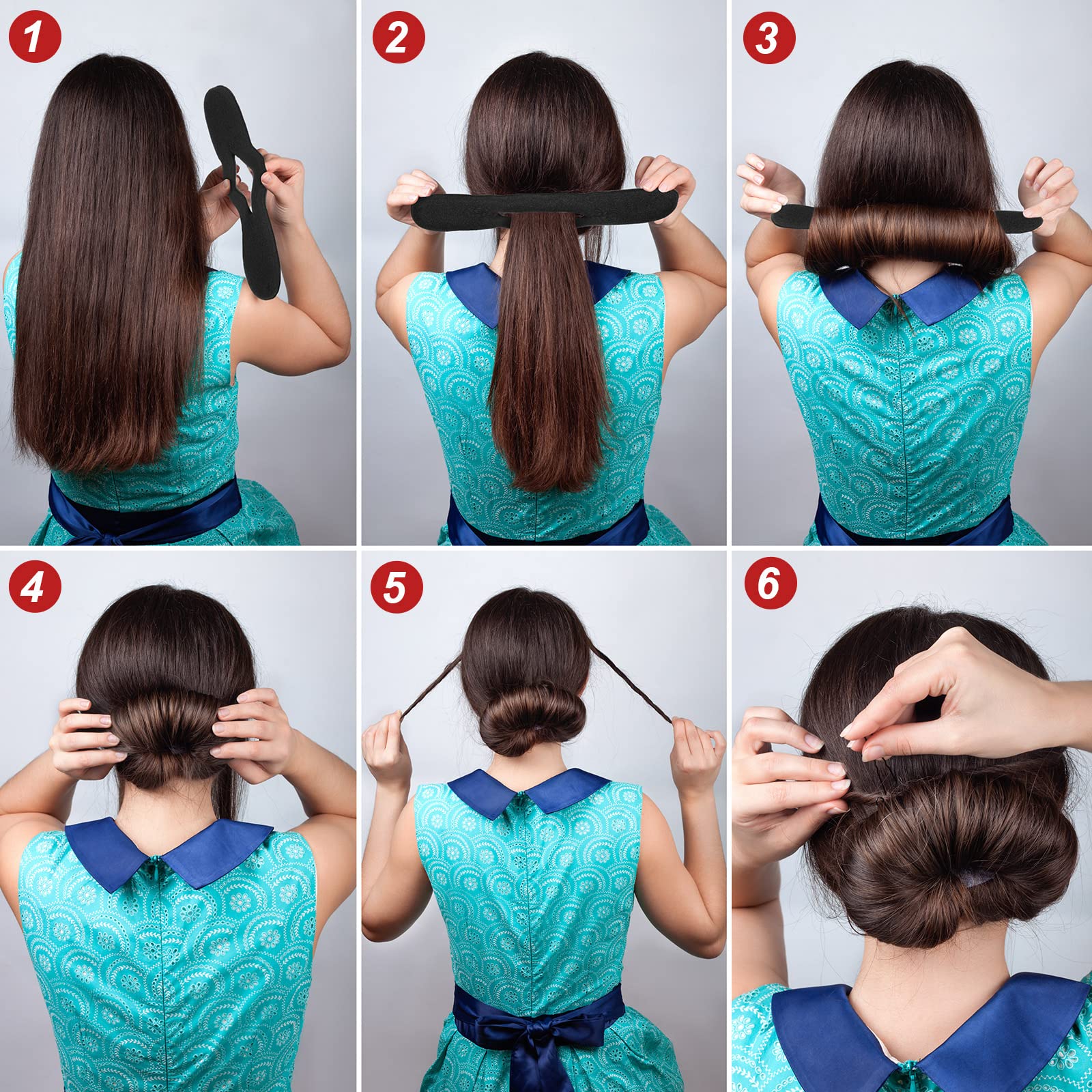Yinder pinces cheveux noires – maintien fiable pour chignons et queues de cheval.