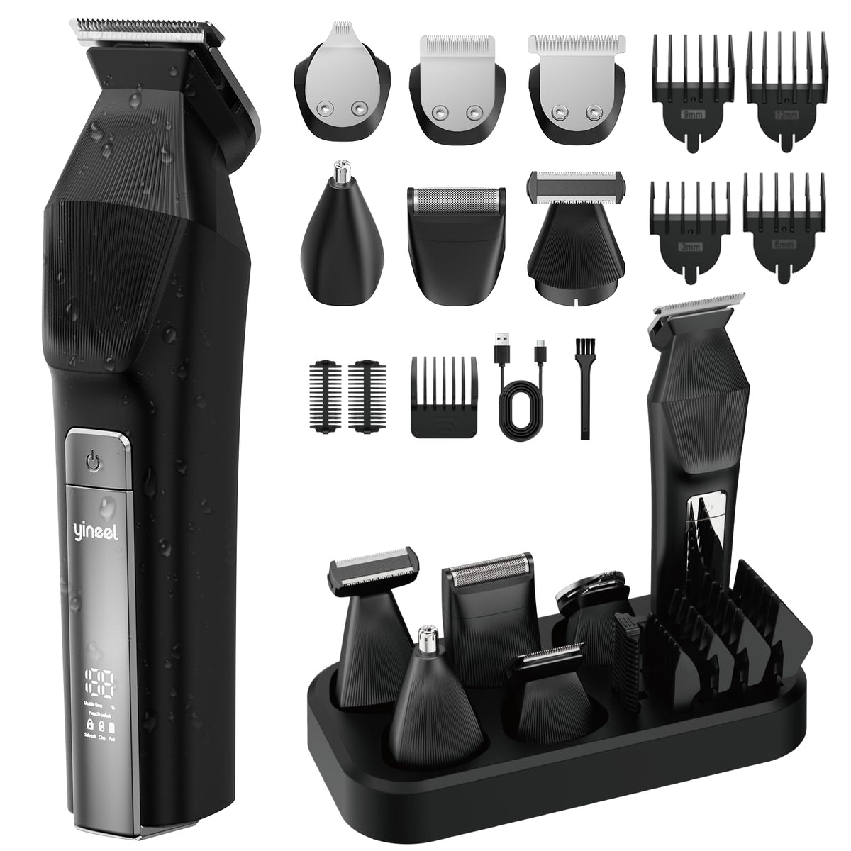 Kit Yineel HC600 ensemble de soin pour homme, pratique et polyvalent.