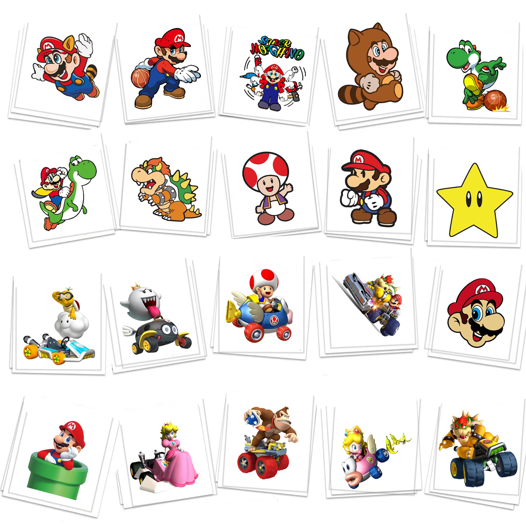 Yingxiang tatouages pour enfants, ensemble cartoon 60 pièces, parfait pour les fêtes.