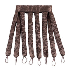 YiQiYi bandeau curl 6 lanières brun, ajustement facile pour des résultats personnalisés.