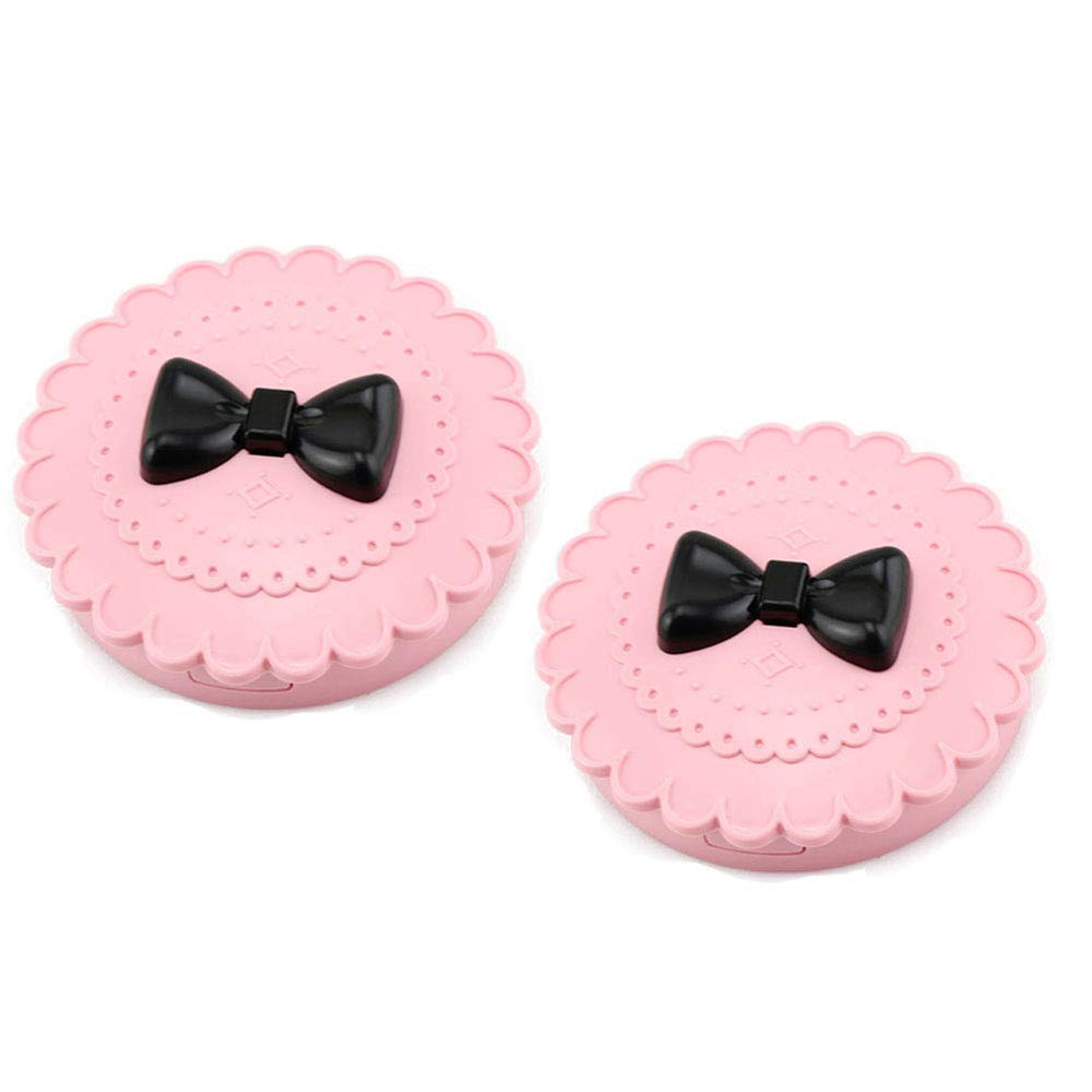 YiQiYi coffret cils miroir rose, rangement pratique en voyage.
