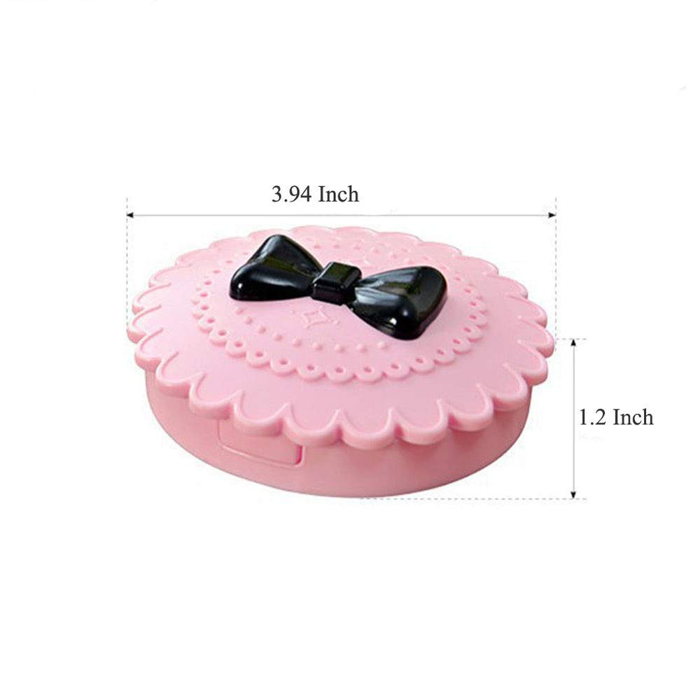 YiQiYi sac maquillage rose compact, rangement tout-en-un.