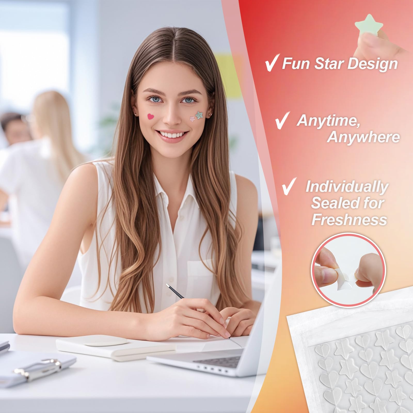 Patch hydrocolloïde YIWMWIY avec huile d'arbre à thé et acide salicylique.