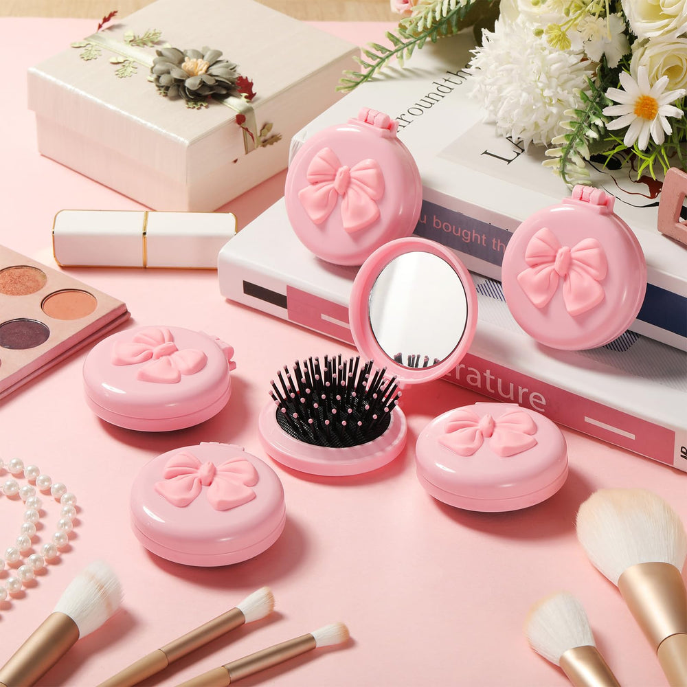 Brosse Yiyiring rose pour utilisation quotidienne et retouches rapides.