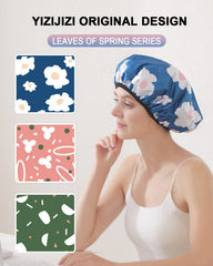 Motif coloré YIZIJIZI cap-douche apporte style et protection.