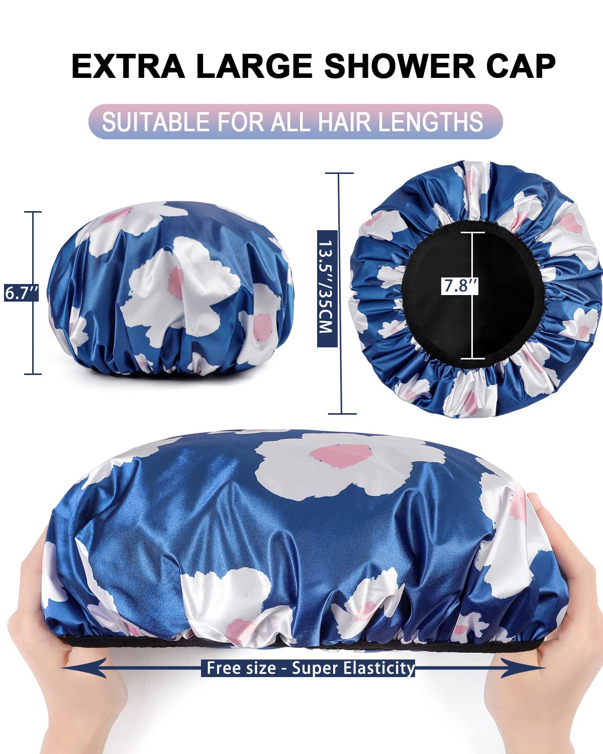 Cap-douche reutilisable etanche YIZIJIZI idéal pour bains et soins.