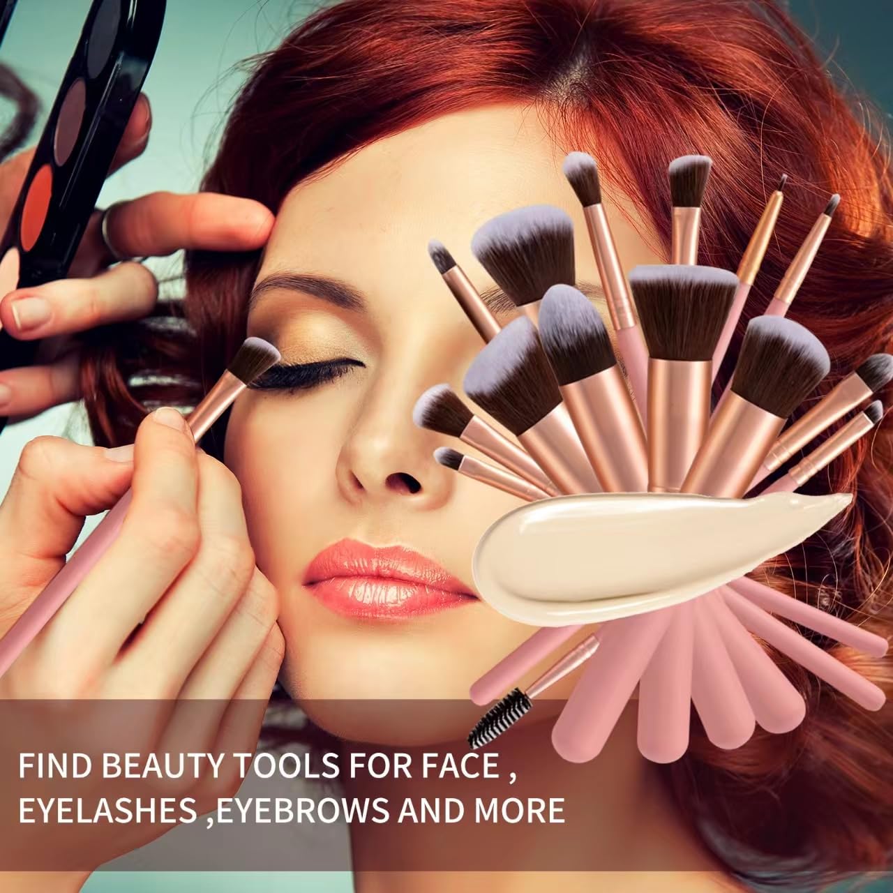 Pinceau lumineux YJ-Anyue rose pour un éclat subtil.