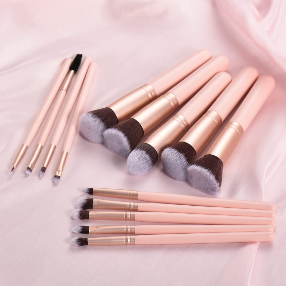 Pinceau sourcils YJ-Anyue rose pour dessiner des contours nets.