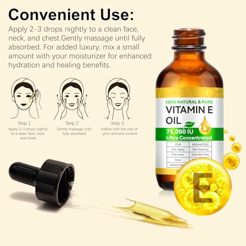 YJDHRPBI huile vitamine E soin corps et massage nourrissant.